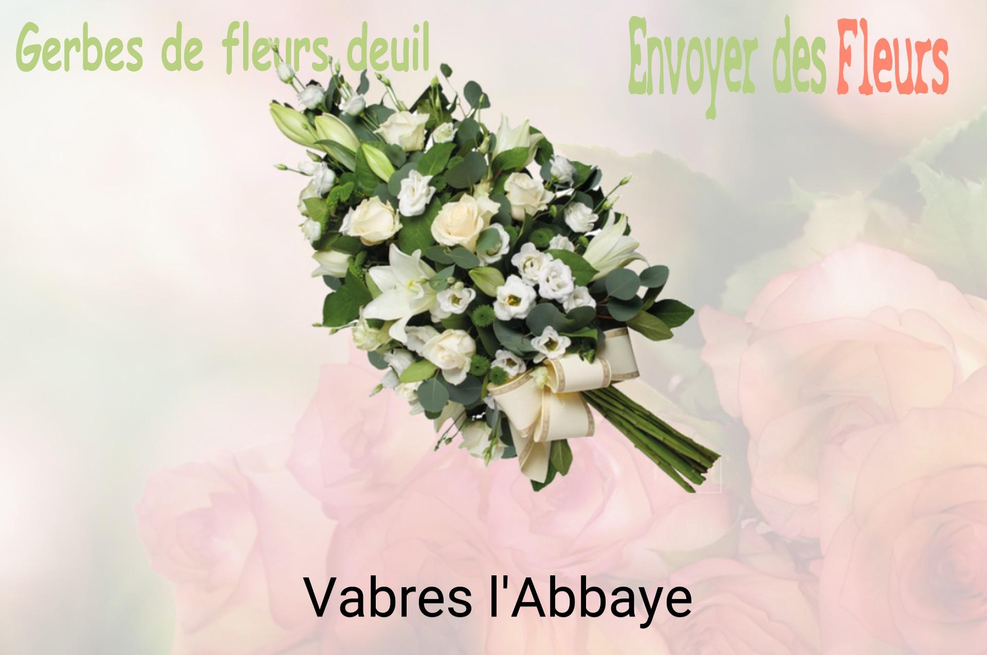 Gerbe de fleurs de deuil livrée à Vabres-l'Abbaye